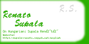 renato supala business card